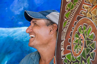 Artist Joseph Dorante, Ugar Island, Torres Strait